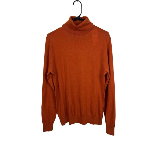Paisley & Gray Men’s Caramel Pecan Orange Turtleneck Sweater Slim Fit NWT SZ S - Picture 1 of 7